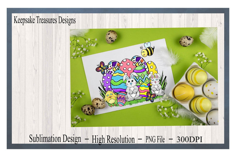 Cute Easter Design, Hand Drawn PNG Sublimation Design, Digital Download ...