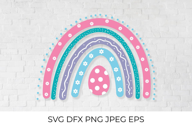 Cute Easter Rainbow SVG LaBelezoka 