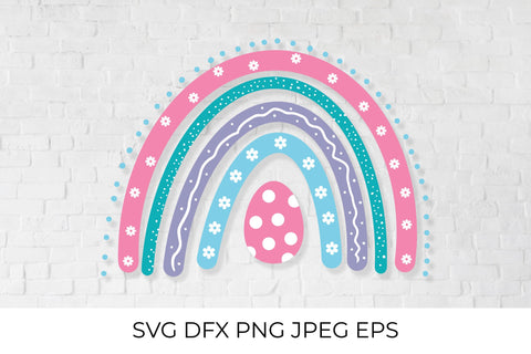 Cute Easter Rainbow SVG LaBelezoka 