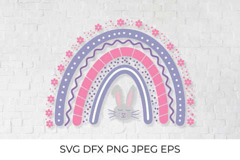 Cute Easter Rainbow SVG LaBelezoka 