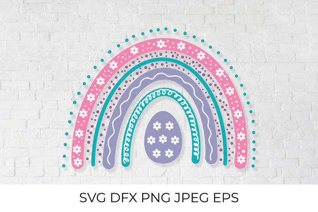 Cute Easter Rainbow SVG LaBelezoka 