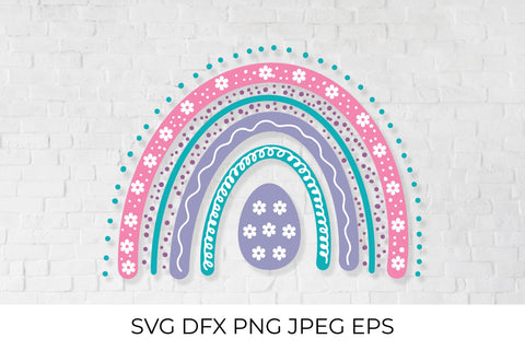 Cute Easter Rainbow SVG LaBelezoka 
