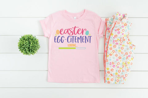 Cute Easter SVG - Easter egg-citement svg SVG Simply Cutz 