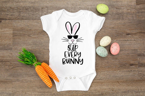 Cute Easter T-Shirt SVG - Sup, Every Bunny - Easter SVG, Easter Bunny SVG SVG Simply Cutz 