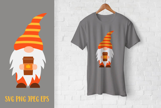 Cute Fall gnome SVG. Thanksgiving gnome. Autumn gnome. SVG LaBelezoka 