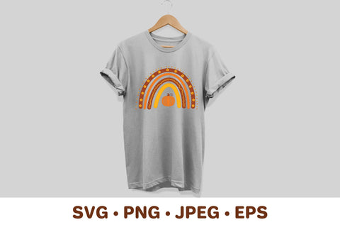Cute fall rainbow SVG. Autumn or Thanksgiving decorations SVG LaBelezoka 
