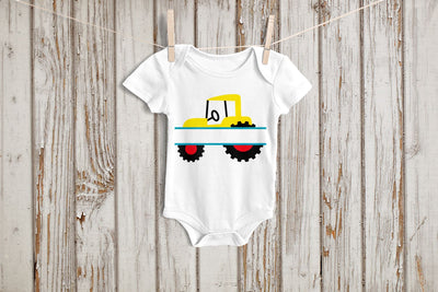 Cute Farm Tractor Split SVG Designed by Geeks 
