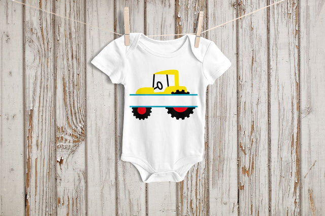 Cute Farm Tractor Split SVG Designed by Geeks 