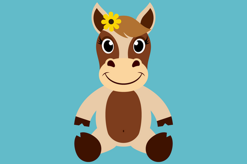 Cute Farmhouse Horses With Horseshoes | Farm SVG SVG Captain Creative 