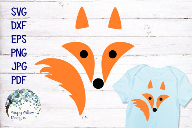 Cute Fox SVG SVG Wispy Willow Designs 