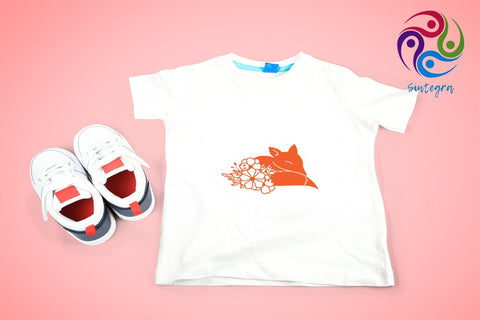 Cute Fox with Flowers Svg File SVG Sintegra 