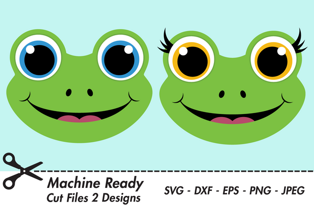 Cute Frog Faces | Woodland SVG SVG Captain Creative 
