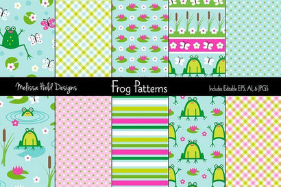 Cute Frog Patterns Melissa Held Designs 