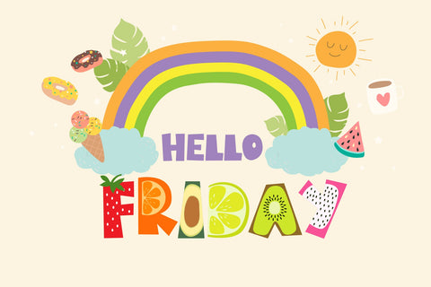 Cute Fruit Color Font Font Fox7 By Rattana 