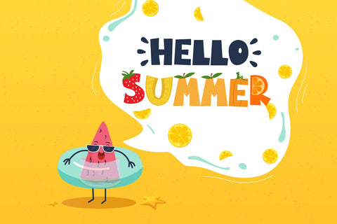 Cute Fruit Color Font Font Fox7 By Rattana 