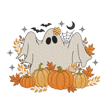 Cute Ghost Embroidery Design, Halloween Ghost Embroidery Design, 4 sizes, Instant Download Embroidery/Applique DESIGNS Nino Nadaraia 