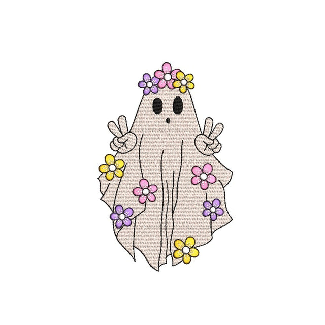 Cute Ghost Embroidery Design, Spooky Season Embroidery Design, Halloween Machine Embroidery File, 3 sizes, Instant Download Embroidery/Applique DESIGNS Nino Nadaraia 