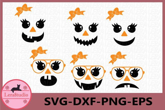 Cute ghost Faces Svg SVG Lerastudio 
