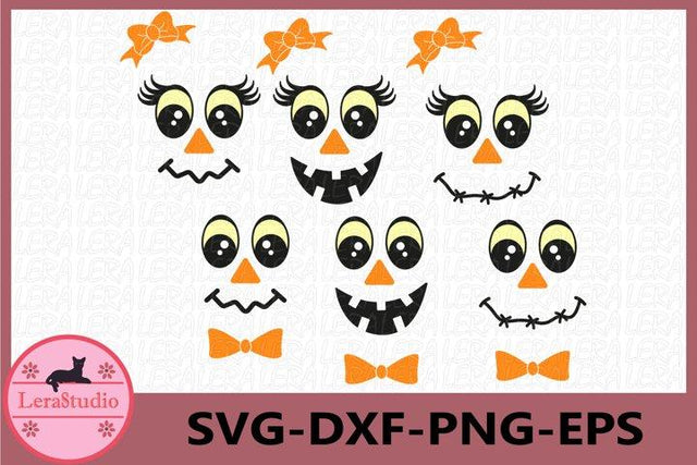 Cute ghost Faces Svg SVG Lerastudio 