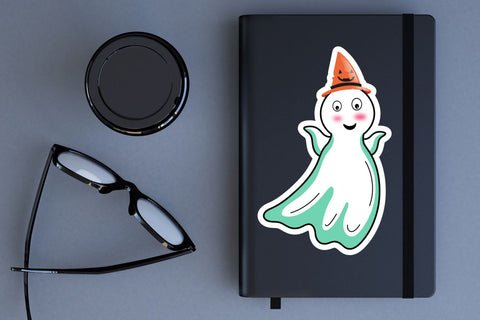 Cute Ghost Sticker SVG Bundle SVG Regulrcrative 