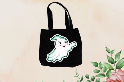 Cute Ghost Sticker SVG Bundle SVG Regulrcrative 