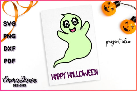 Cute Ghost SVG Bundle SVG Emma Dawn Designs 