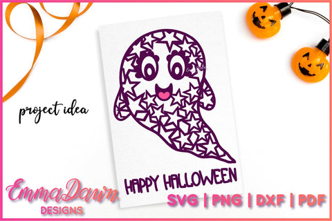 Cute Ghost SVG Bundle SVG Emma Dawn Designs 