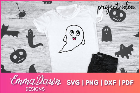 Cute Ghost SVG Bundle SVG Emma Dawn Designs 