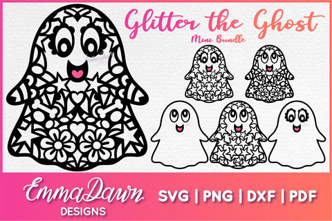 Cute Ghost SVG Bundle SVG Emma Dawn Designs 