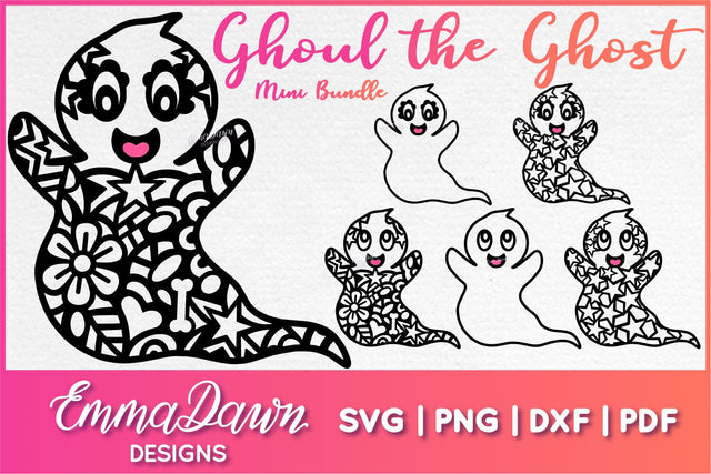 Cute Ghost SVG Bundle SVG Emma Dawn Designs 