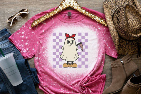 Cute Ghost SVG Halloween Boo Retro Design SVG OrangeBrushStudio 