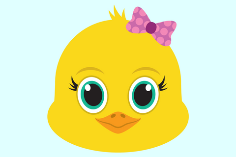 Cute Girl Chick Face | Farm SVG SVG Captain Creative 