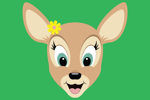 Cute Girl Deer Face | Woodland SVG SVG Captain Creative 