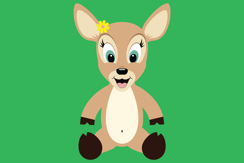 Cute Girl Deer | Woodland SVG SVG Captain Creative 