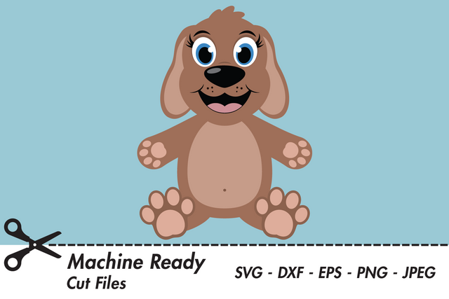 Cute Girl Dog | Pet SVG SVG Captain Creative 