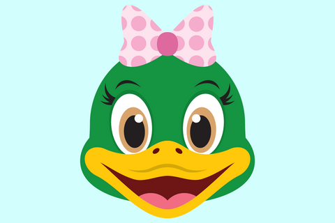 Cute Girl Duck Face | Woodland SVG SVG Captain Creative 