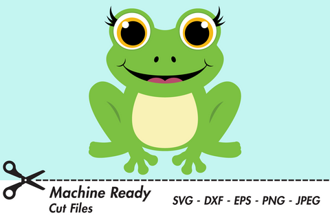 Cute Girl Frog | Woodland SVG SVG Captain Creative 