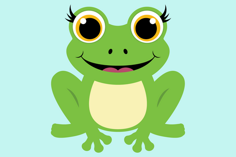 Cute Girl Frog | Woodland SVG SVG Captain Creative 