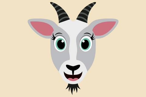 Cute Girl Goat Face | Farm SVG SVG Captain Creative 