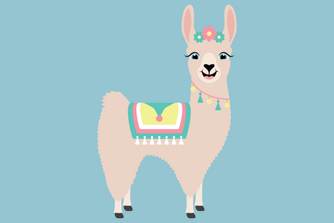 Cute Girl Llamas With Cacti | Farm SVG SVG Captain Creative 