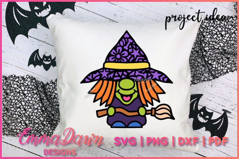 Cute Gnome Witch SVG Bundle SVG Emma Dawn Designs 