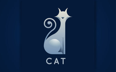 cute gradient cat logo SVG naemmiah021 