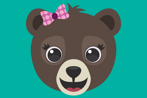 Cute Grizzly Bear Faces | Woodland SVG SVG Captain Creative 