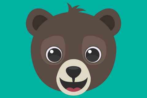 Cute Grizzly Bear Faces | Woodland SVG SVG Captain Creative 