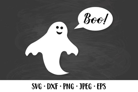 Cute Halloween Ghost SVG SVG LaBelezoka 