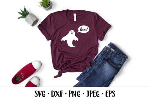 Cute Halloween Ghost SVG SVG LaBelezoka 