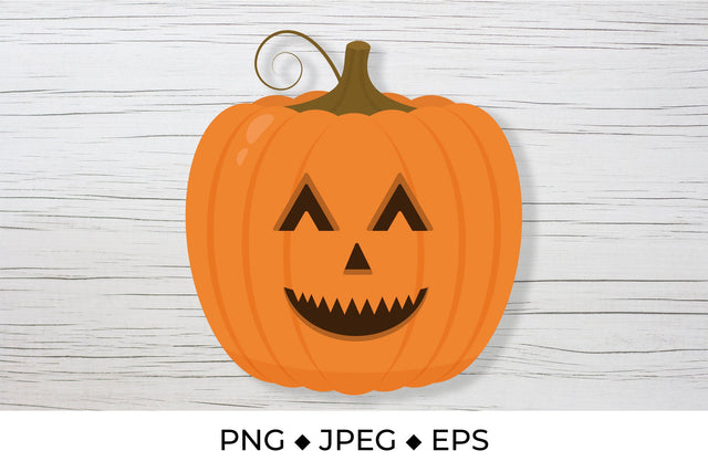 Cute Halloween pumpkin face. Laughing Jack-o'-Lantern Sublimation LaBelezoka 