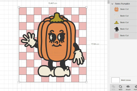 Cute Halloween Pumpkin SVG Retro Halloween Design SVG OrangeBrushStudio 