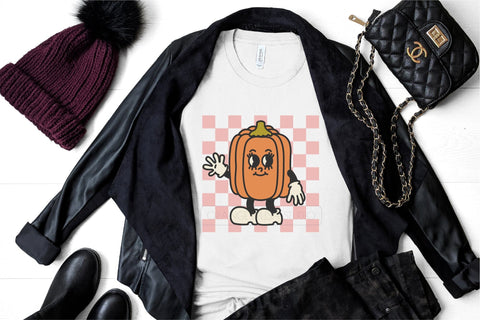 Cute Halloween Pumpkin SVG Retro Halloween Design SVG OrangeBrushStudio 