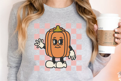 Cute Halloween Pumpkin SVG Retro Halloween Design SVG OrangeBrushStudio 